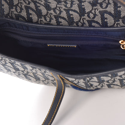 Christian Dior Monogram Saddle Bag Blue 5 of 12
