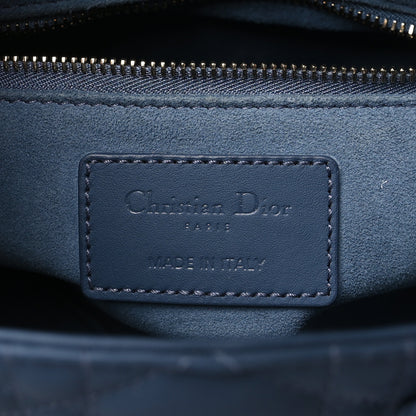 Christian Dior Ultra Matte Calfskin Cannage Small My ABCDior Lady Dior Dark Denim Blue 6 of 13