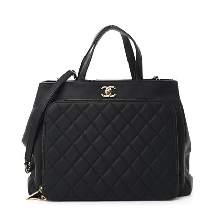 Chanel Caviar Quilted Large Business Affinity Shopping Bag Black 1 of 12