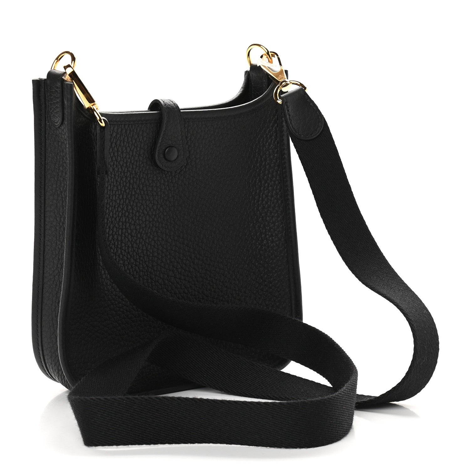 Hermes Taurillon Clemence Evelyne TPM Black 3 of 9