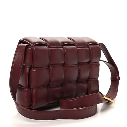 Bottega Veneta Nappa Maxi Intreccio Padded Cassette Crossbody Bag Dark Red 3 of 9