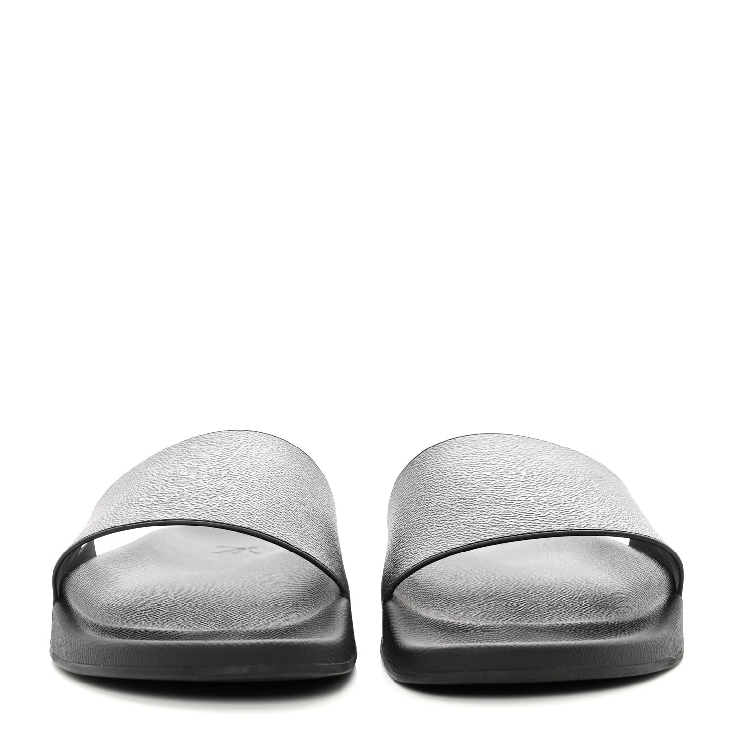 Louis Vuitton Rubber Monogram Eclipse Mens Waterfront Mules 10.5 Black 2 of 9