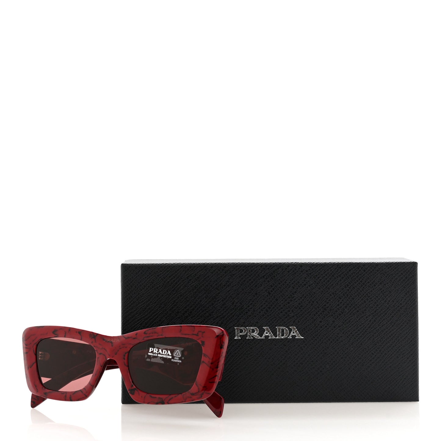 Acetate Symbole Sunglasses SPR 13Z Red Marble