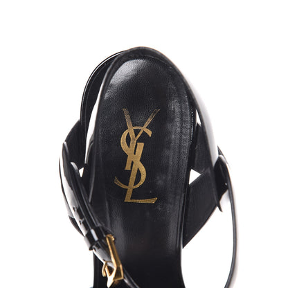 Saint Laurent Patent Tribute 105 Platform Sandals 39 Black 9 of 11