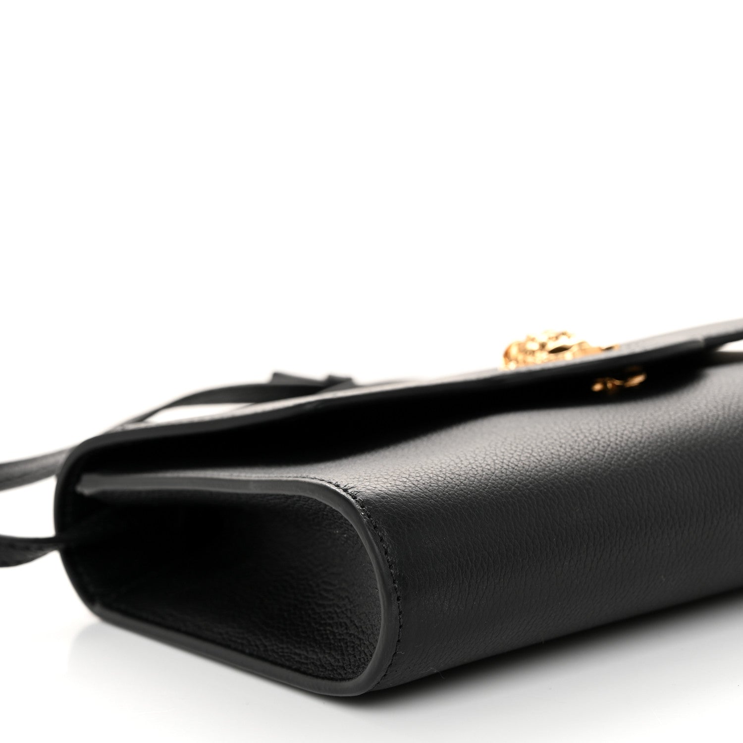 Versace Grained Calfskin La Medusa Crossbody Bag Black 8 of 10