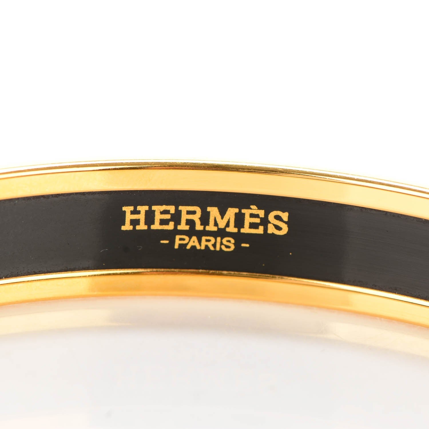 Hermes Enamel Printed Narrow Rose de Compas Bracelet 62 3 of 4