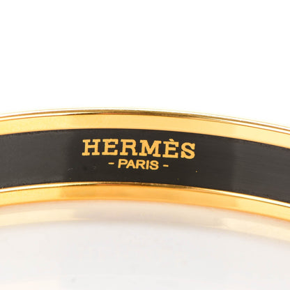 Hermes Enamel Printed Narrow Rose de Compas Bracelet 62 3 of 4