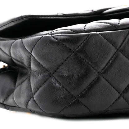 Chanel Lambskin Quilted Mini Rectangular Pearl Crush Flap Black 9 of 10
