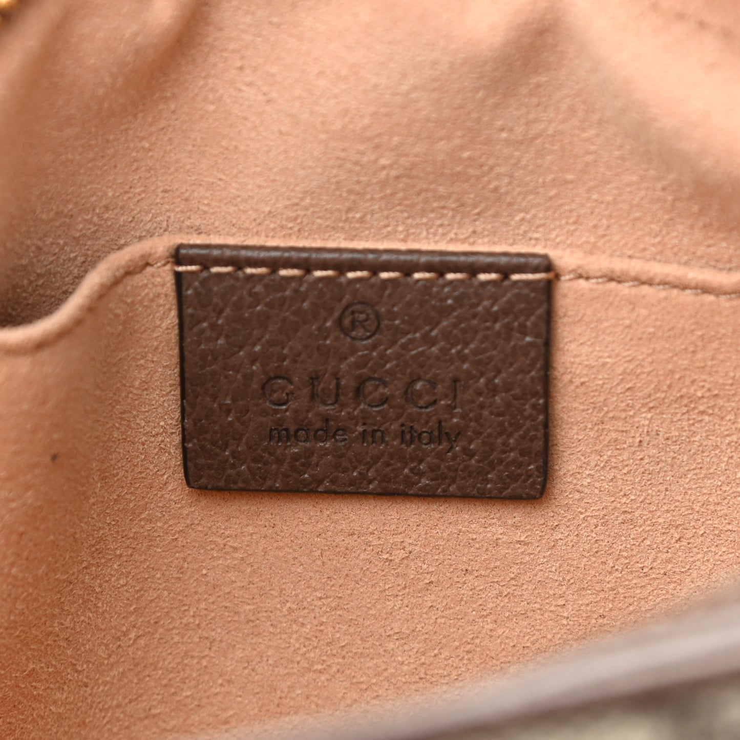 GG Supreme Monogram Web Mini Ophidia Shoulder Bag Brown