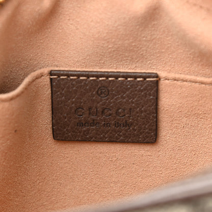 Gucci GG Supreme Monogram Web Mini Ophidia Shoulder Bag Brown 6 of 11