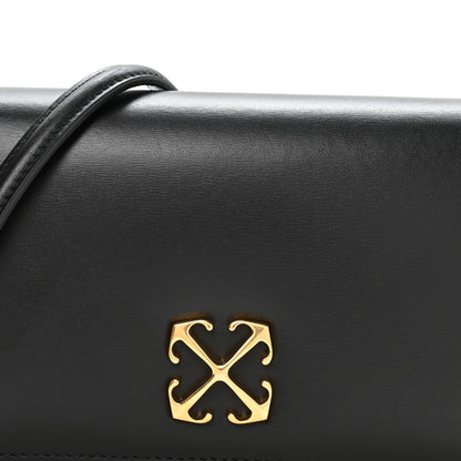 Off-White OFF WHITE Calfskin Jitney 0.5 Shoulder Bag Black 7 of 10