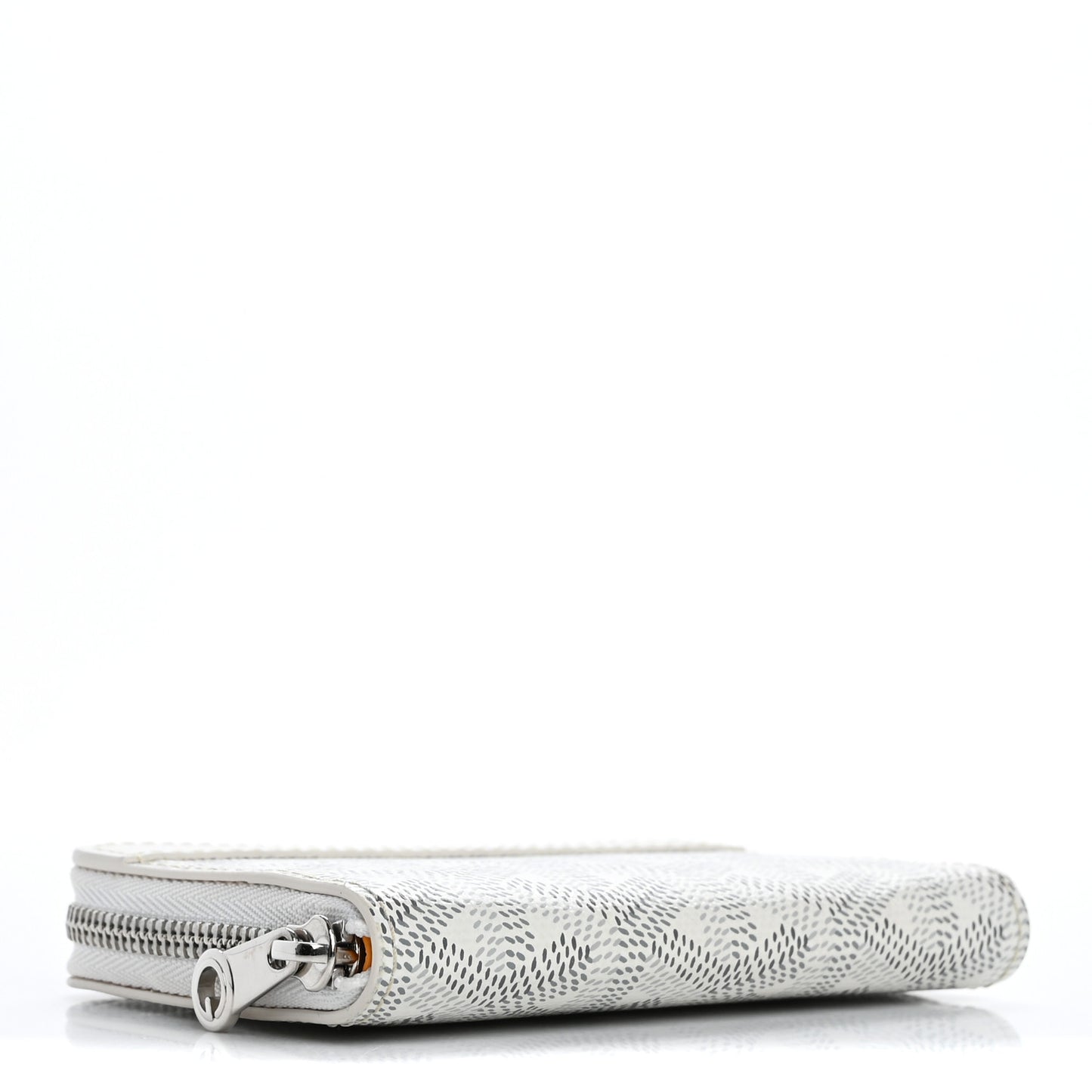 Goyardine Compact Wallet White