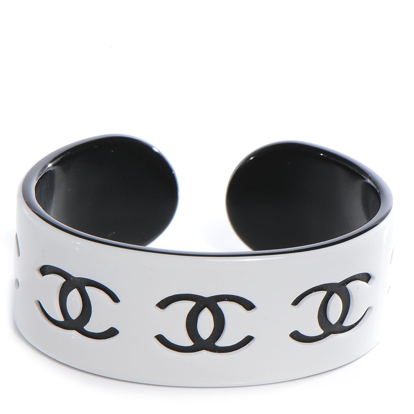 Resin CC Narrow Cuff Black White XS