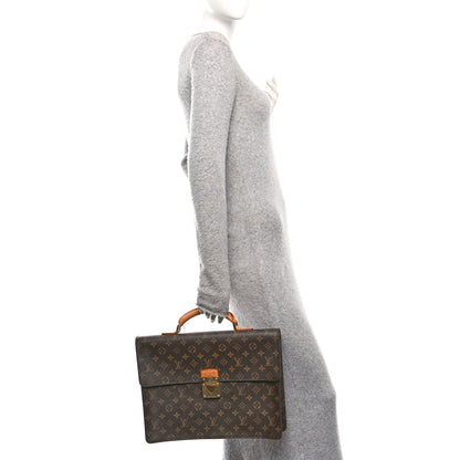 Louis Vuitton Monogram Canvas Robusto 1 Compartment Briefcase 2 of 16