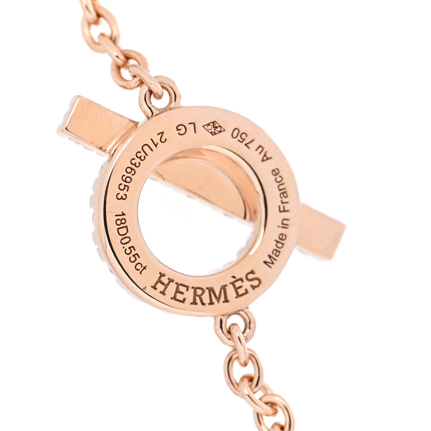 18K Rose Gold Diamond Finesse Bracelet LG