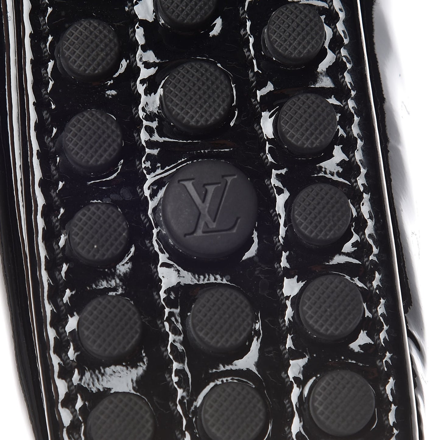 Patent Calfskin Oxford Ballerina Flats 39 Black