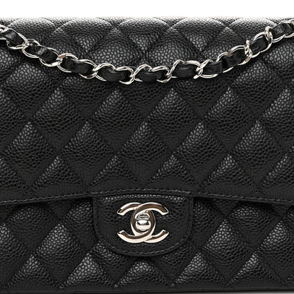 Chanel Caviar Quilted Medium Double Flap Black 8 of 11