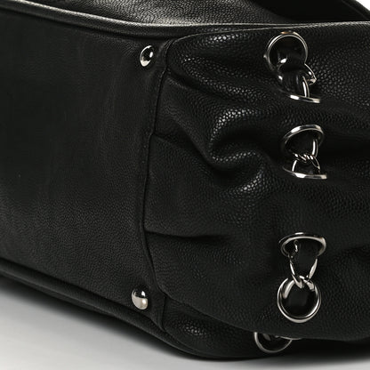 Chanel Caviar Diagonal Ligne Flap Black 10 of 12