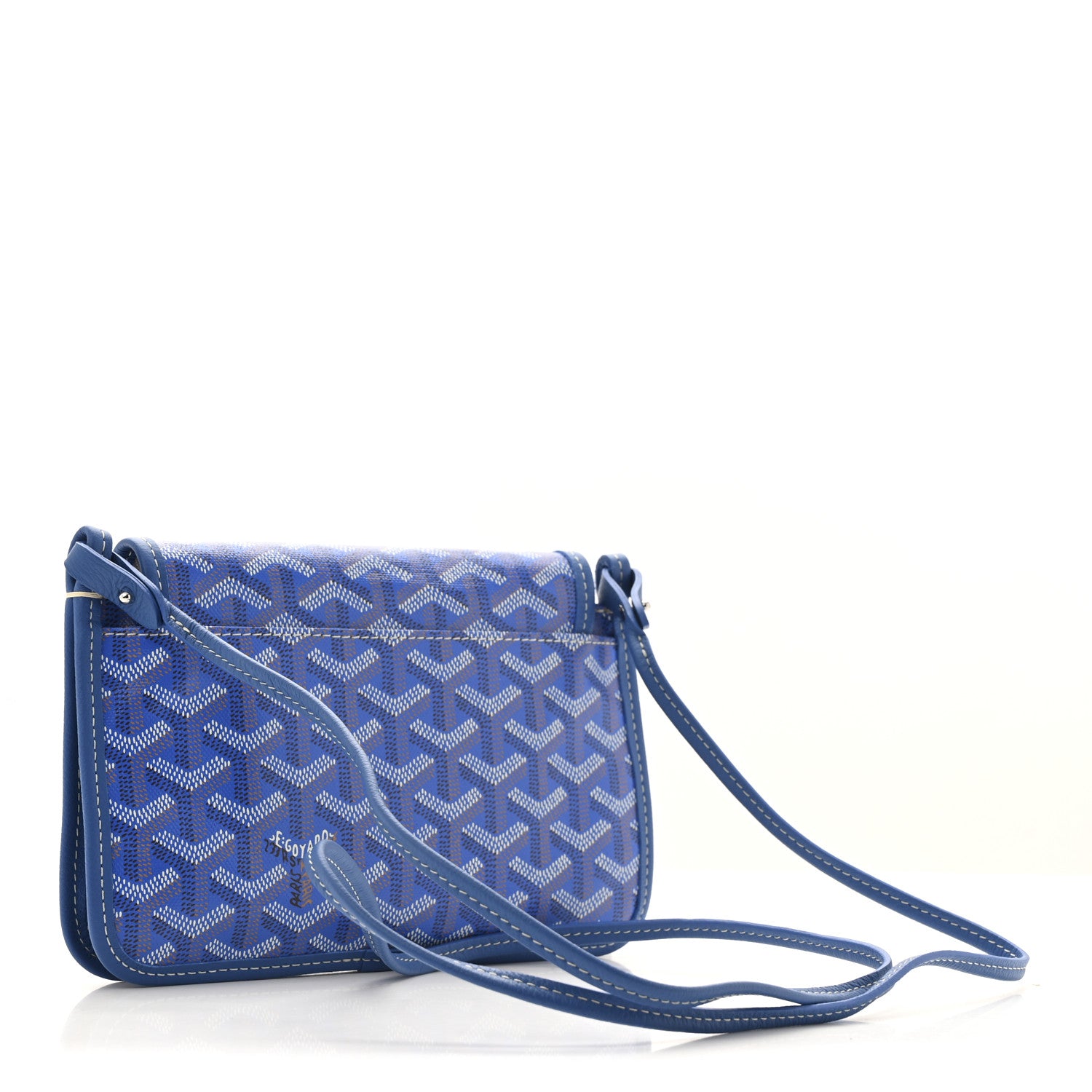 Goyard Goyardine Plumet Wallet Clutch Sky Blue 3 of 11