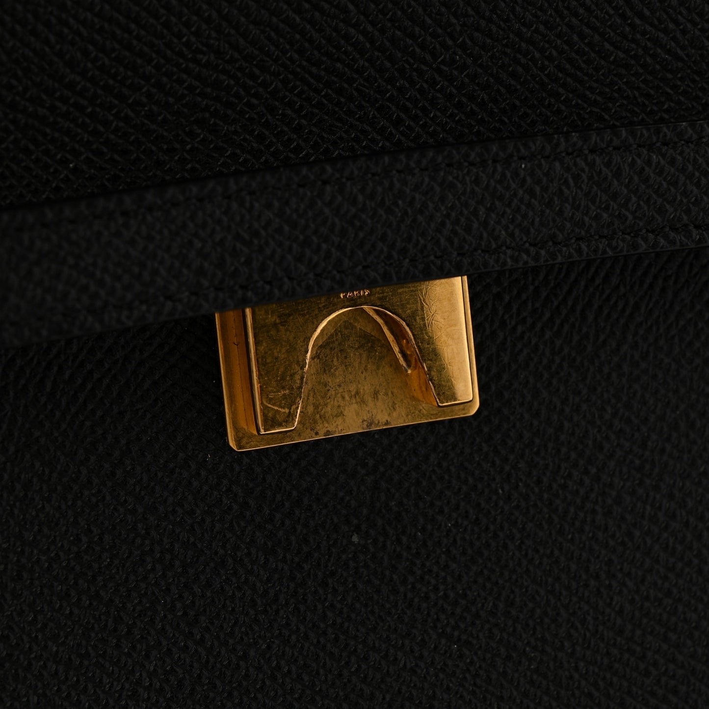 Grained Calfskin Mini Belt Bag Black