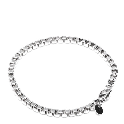 Tiffany Sterling Silver 4mm Venetian Link Bracelet 3 of 6