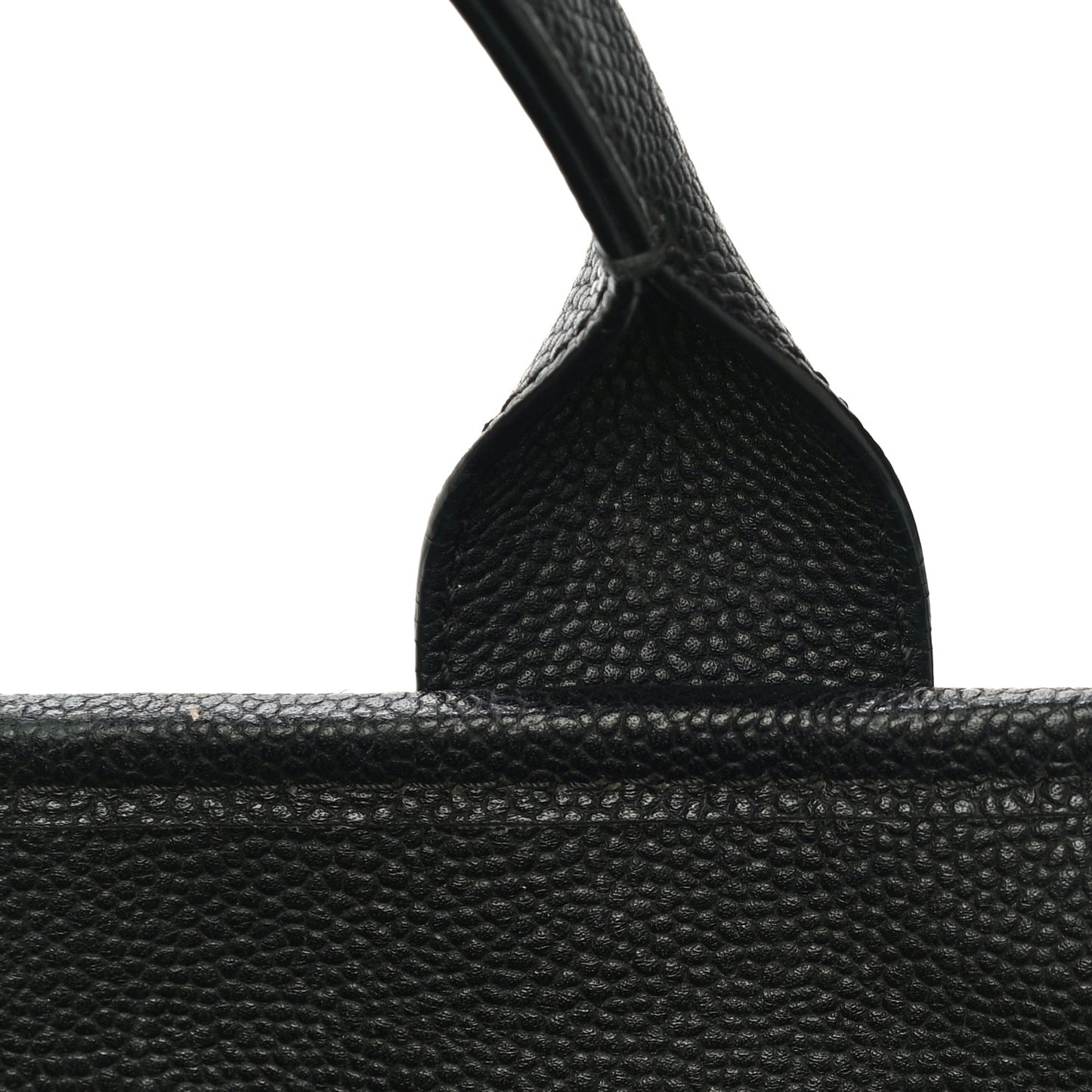 Caviar Quilted Small Deauville Bowling Bag Black
