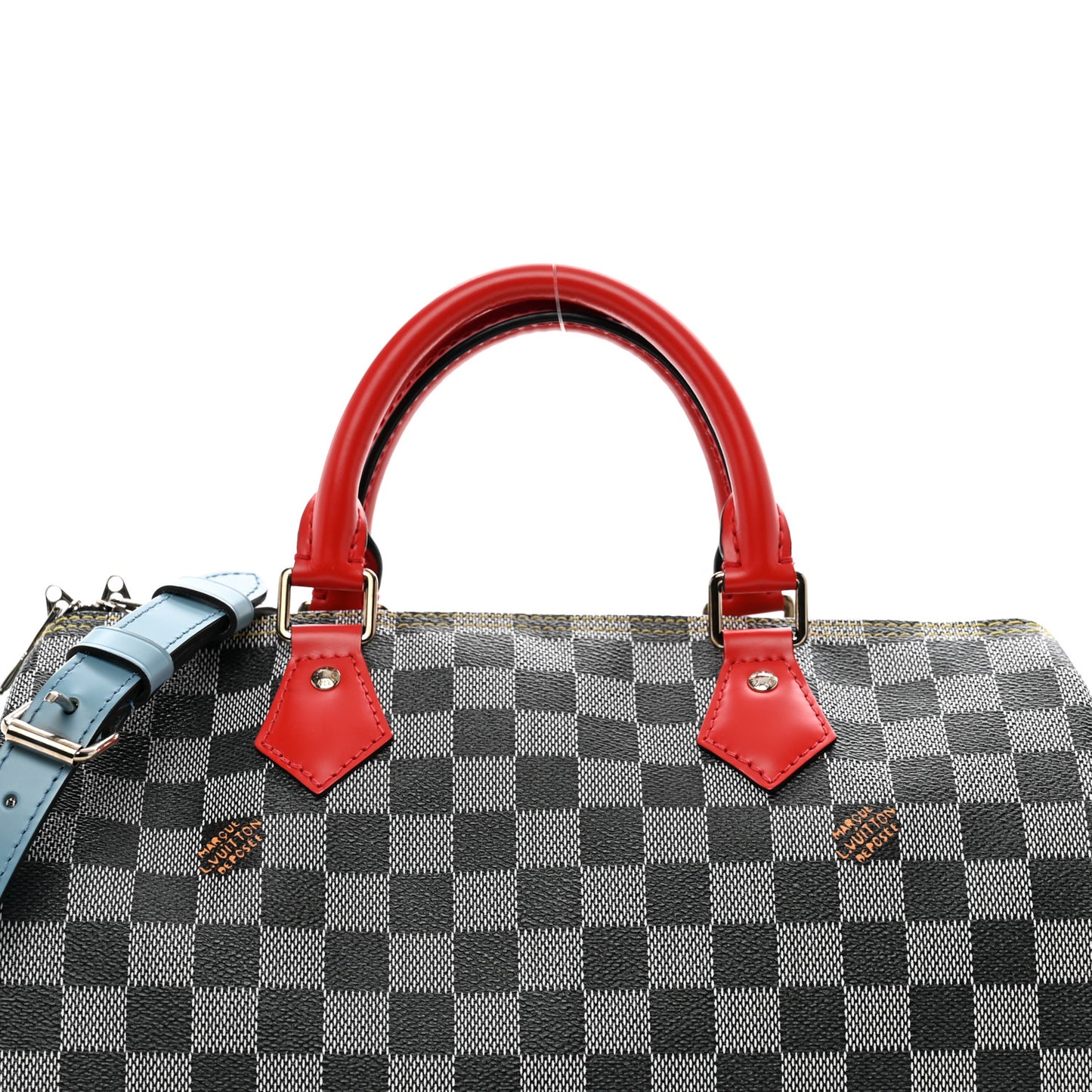 Damier Speedy Bandouliere 30 Black White