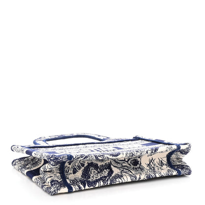 Christian Dior Canvas Embroidered Mini Toile De Jouy Book Tote Blue 4 of 9