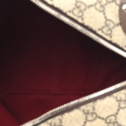 Gucci GG Supreme Monogram Textured Calfskin Square Messenger Bag Beige Ebony New Acero 5 of 11