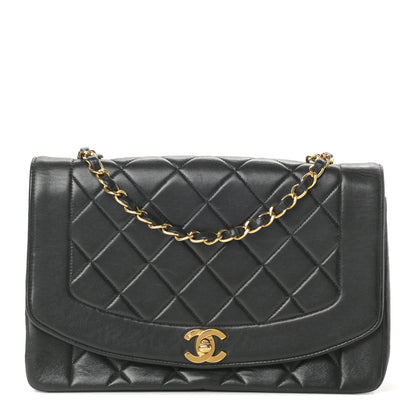 Chanel Lambskin Quilted Medium Single Flap Black 1 of 14