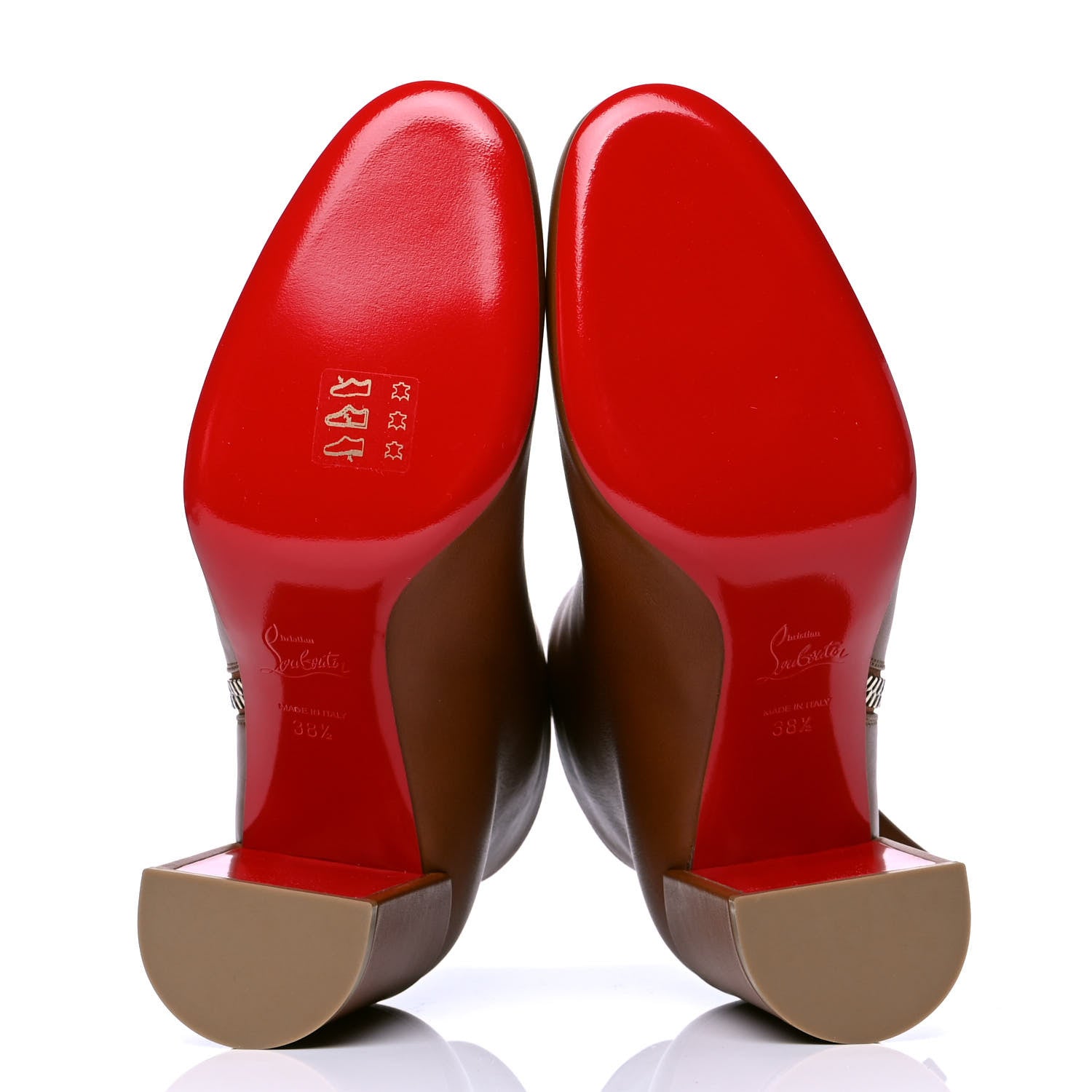 Christian Louboutin Calfskin Ziptotal 85 Ankle Boots 38.5 Cuoio 4 of 5