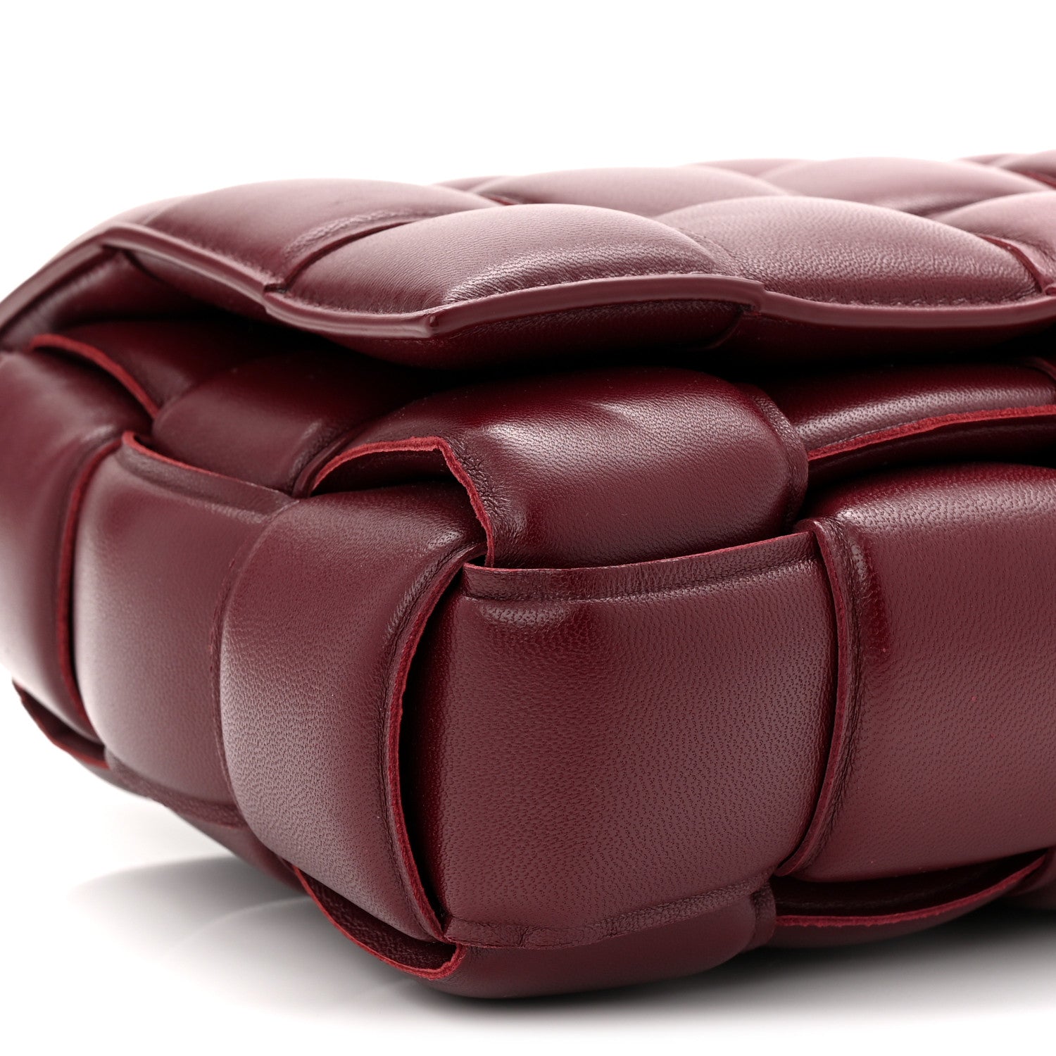 Bottega Veneta Nappa Maxi Intrecciato Small Padded Cassette Crossbody Bag Barolo 9 of 10