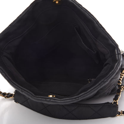 Chanel Calfskin Quilted Medium Chain Me Hobo Black 5 of 10