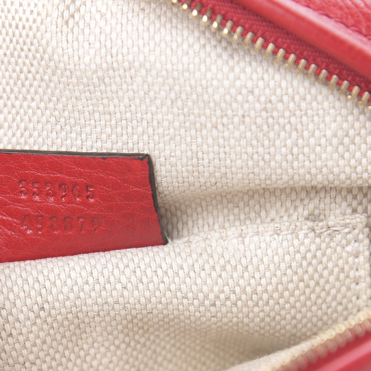 Gucci Pebbled Calfskin Mini Soho Chain Bag Tabasco Red 7 of 11