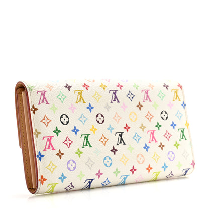 Louis Vuitton Monogram Multicolor Sarah Wallet White 3 of 13