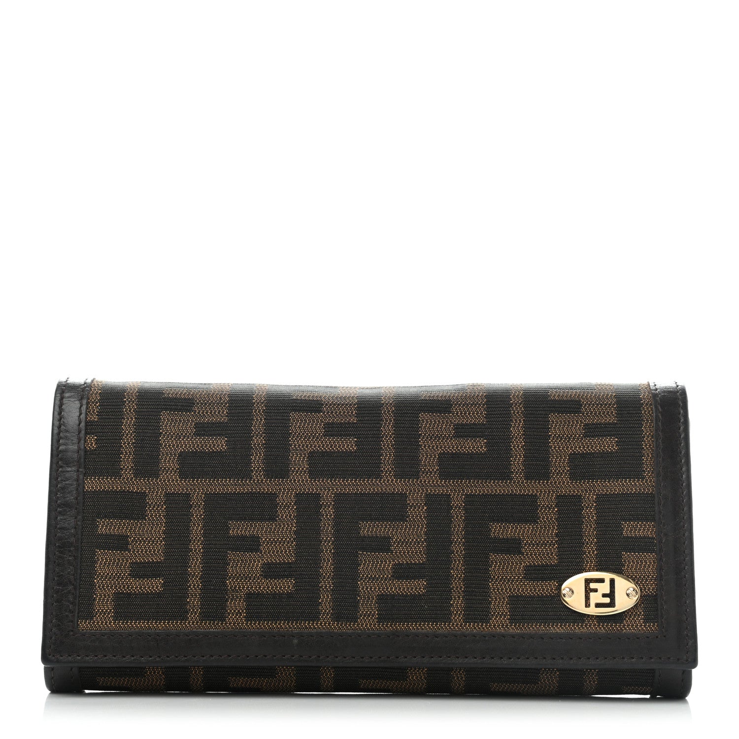 Fendi Zucca Continental Wallet Tobacco 1 of 11