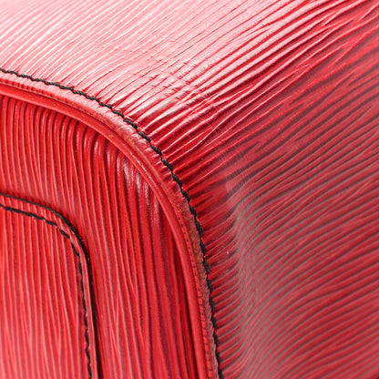Louis Vuitton Epi Keepall 45 Castillan Red 7 of 13