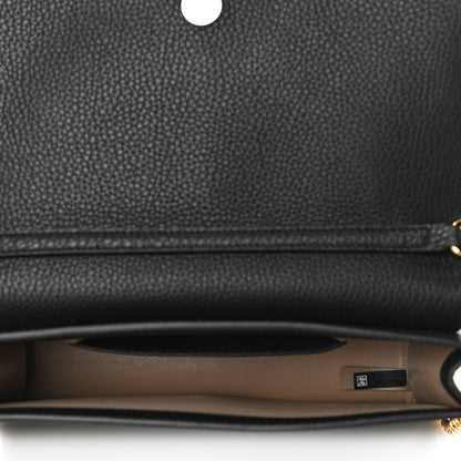 Chloe Grained Calfskin Alphabet Clutch Shoulder Bag Black 5 of 10