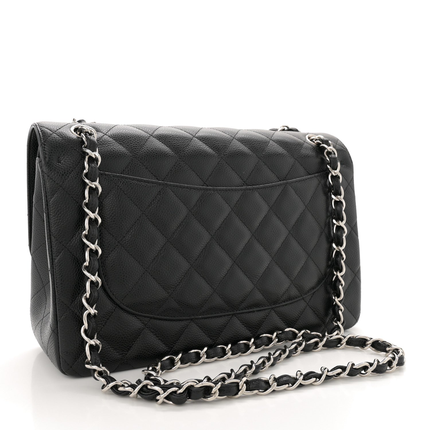 Chanel Caviar Quilted Jumbo Double Flap Black 3 of 11