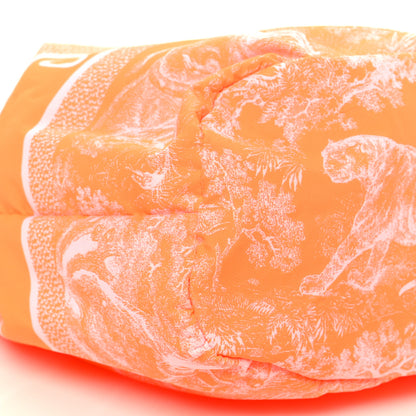 Christian Dior Technical Fabric Embroidered Toile De Jouy Sauvage DiorTravel Pouch Fluorescent Orange 9 of 10