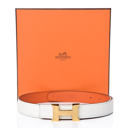 Hermes Swift Epsom 32mm Constance H Belt 75 Craie Orange 7 of 7