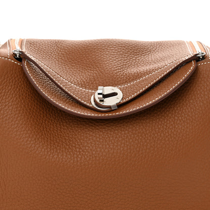 Hermes Taurillon Clemence Lindy 26 Gold 8 of 12