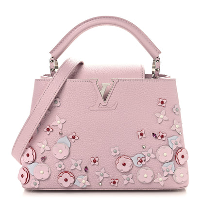 Louis Vuitton Taurillon Mechanical Flowers Capucines BB Magnolia 1 of 8