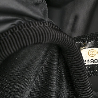 Chanel Nylon Embossed Doudoune Bowling Bag Black 7 of 16