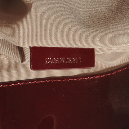 Burberry Patent Supernova Check Stars Small Nickie Tote Berry Red 7 of 8