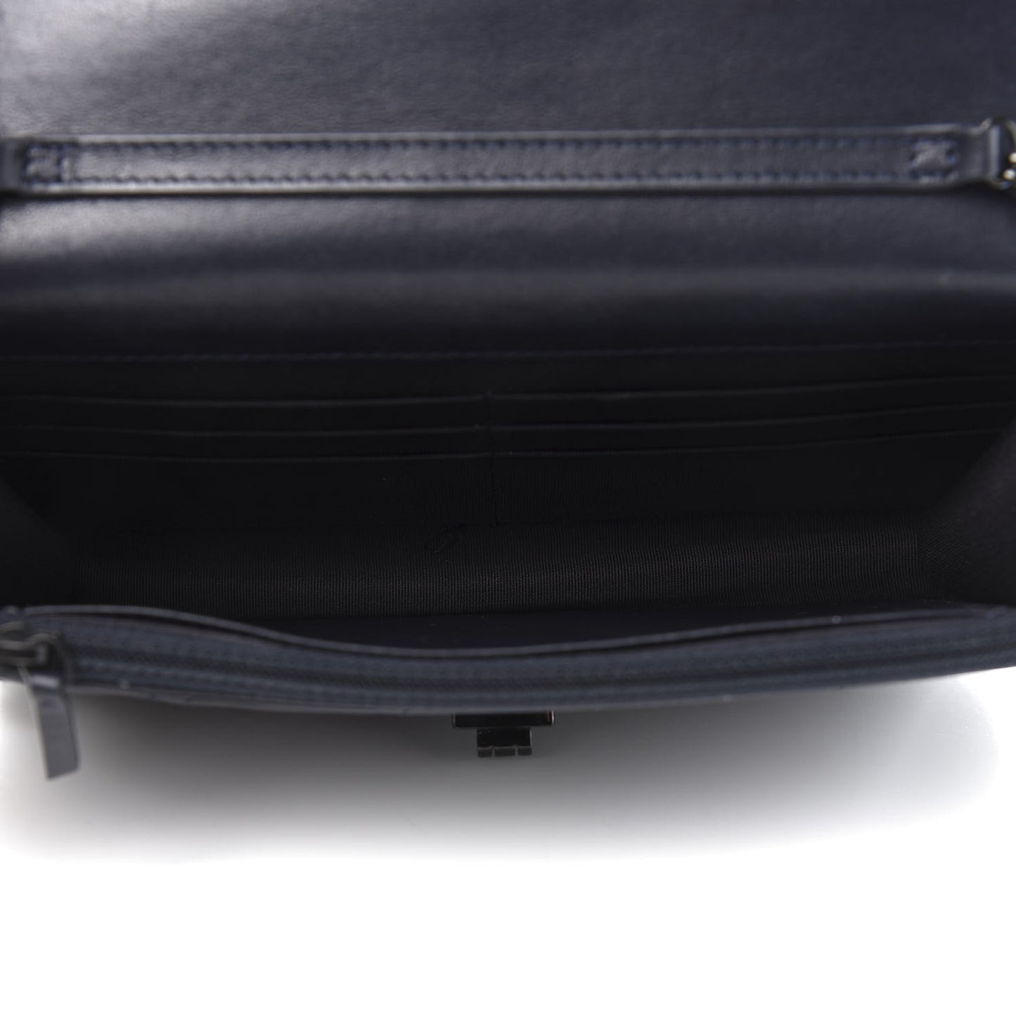 Aged Calfskin Quilted Reissue Wallet On Chain WOC Navy