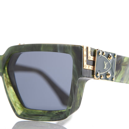 Louis Vuitton Acetate 1.1 Millionaires Z1167W Sunglasses Green Marble 7 of 8