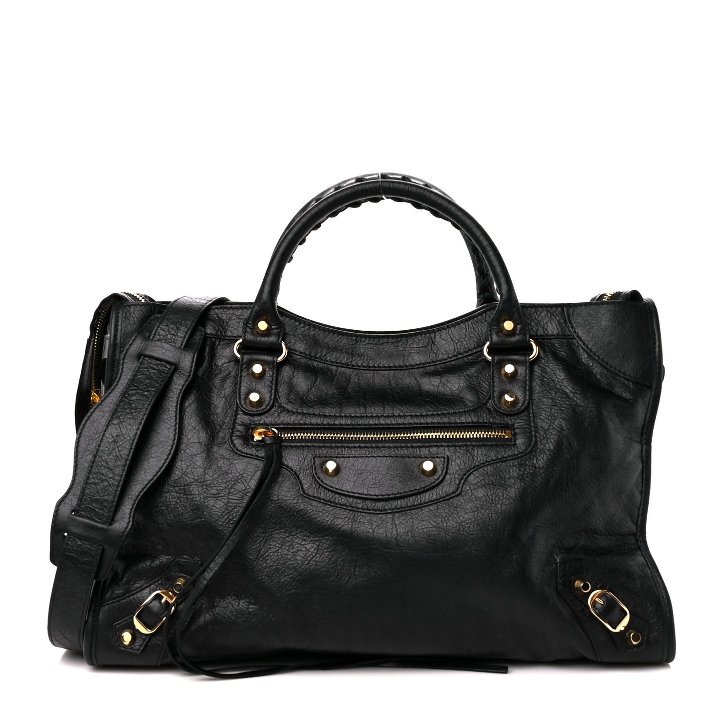 Agneau Classic Gold Hardware City Black