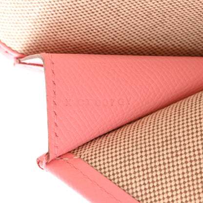 Hermes Epsom Jige PM Clutch Rose Confetti 7 of 8
