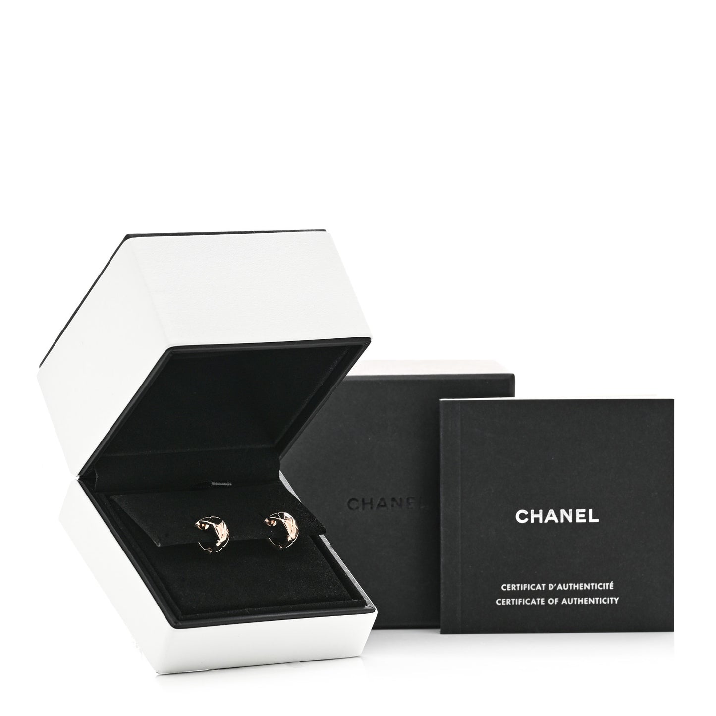 18K Beige Gold Coco Crush Hoop Earrings